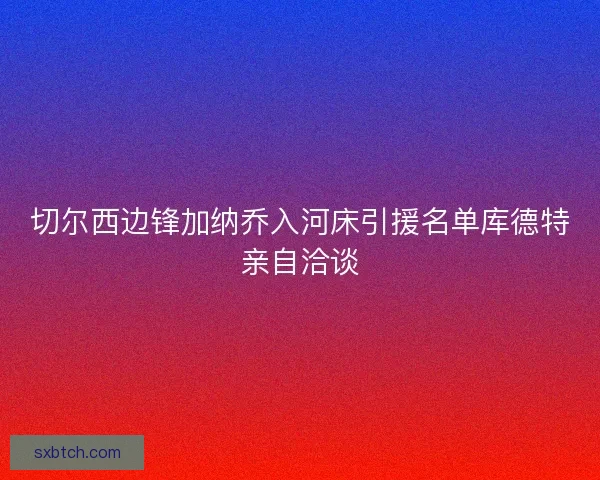 切尔西边锋加纳乔入河床引援名单库德特亲自洽谈